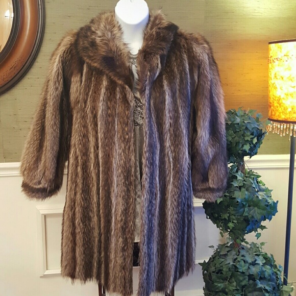 Jackets & Blazers - Raccoon Fur Coat
